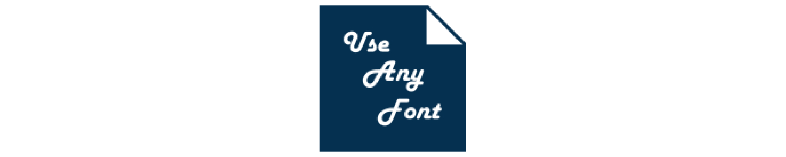 Use any fonts webahsan